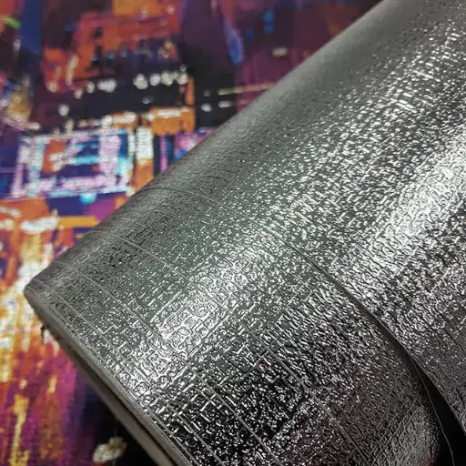 [DS-SVODY20-5450] 54'' x 50 Yards Roll - DreamScape Premium Polymeric Printable White Vinyl WallWrap - Silver Odyssey Texture - 22.0 Mil - Clear Back Permanently Repositionable Adhesive