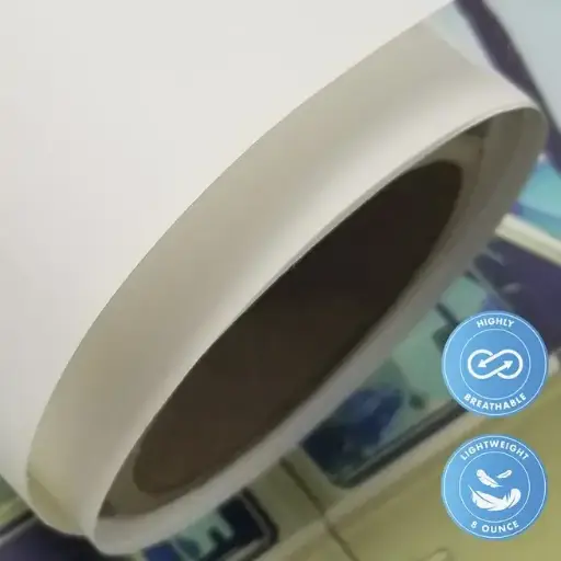 [DS-NOLARPLUS8-54100] 54'' x 100 Yards Roll - DreamScape Premium Polymeric Printable White Vinyl WallWrap - Nolar Texture - 11.0 Mil - Clear Back Permanently Repositionable Adhesive