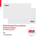 48" x 96" x .040 Bright Brushed Clear Anodized Aluminum Panels