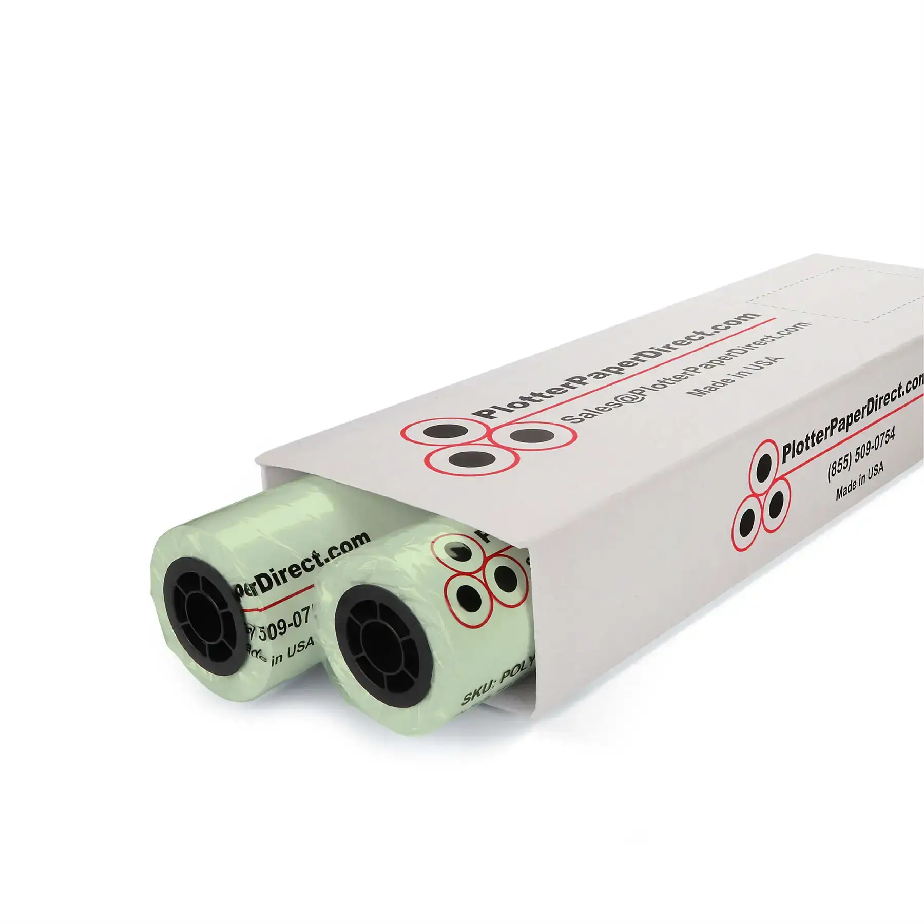 20 Lb Green Tinted Plotter Paper - 2" Core