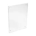 (2) 24" x 36" Clear Acrylics, Pre-Drilled With Polished Edges (Thick 3/16" each), with Drill Template & Instruction Guide, For Wall Frame Use