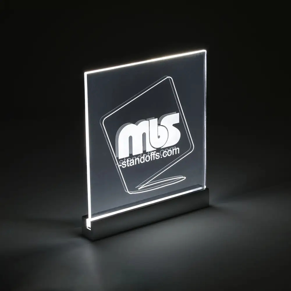 White LED Sign Clamps