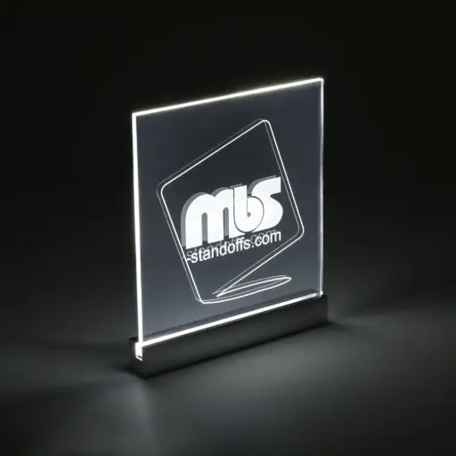 White LED Sign Clamps