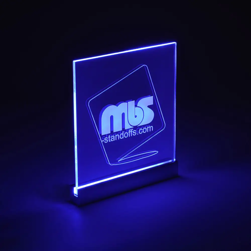 Blue LED Sign Clamps
