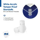 White Acrylic Standoffs