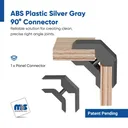 90 Degree Panel Connector for 5/8'' and 3/4'' Panels