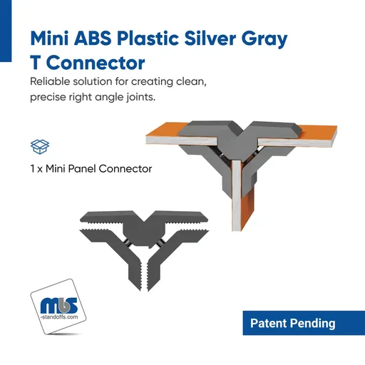 "T" Mini Panel Connector for 1/4" to 1/2"