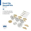 1-1/4'' Diameter Flush Panel Mount Edge Grips - Set of 4