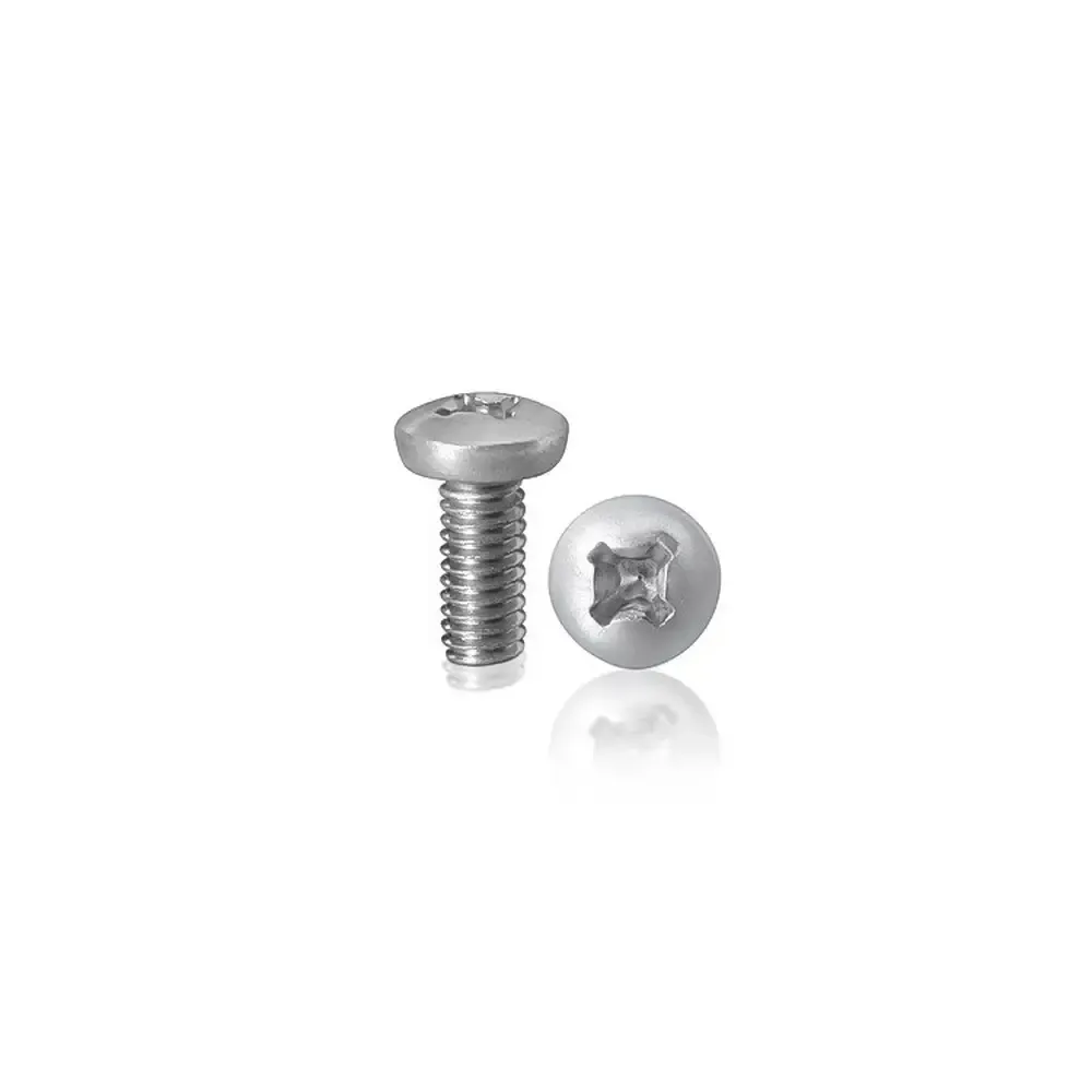 Machine screws, Phillips pan head, Zinc plated steel, 1/4-20 x 1"