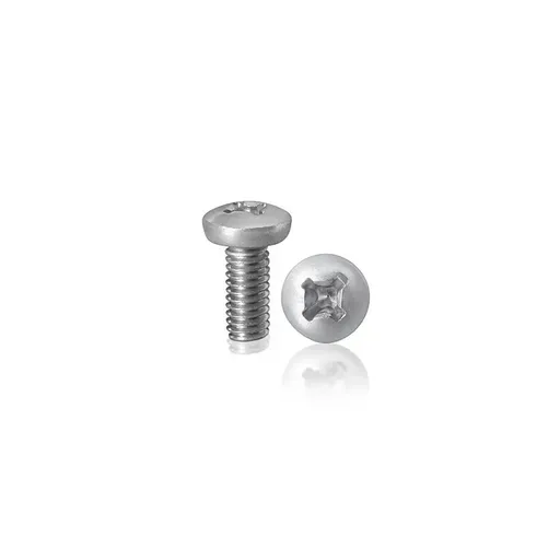 Machine screws, Phillips pan head, Zinc plated steel, 1/4-20 x 1"