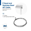 P Head Stainless Steel Cable