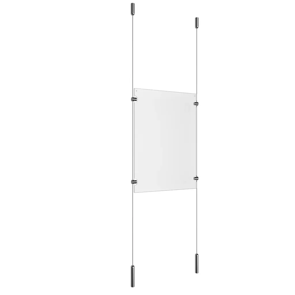 Ceiling to Floor Stainless Steel Full Acrylic/1.5 mm Cable System Kits