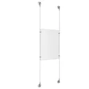 Ceiling/Floor/Wall Adjustable Clear Anodized Aluminum Full Acrylic/ Signature 1.5mm Cable System Kits