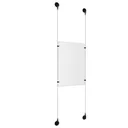 Ceiling/Floor/Wall Adjustable Matte Black Aluminum Full Acrylic/ Signature 1.5mm Cable System Kits