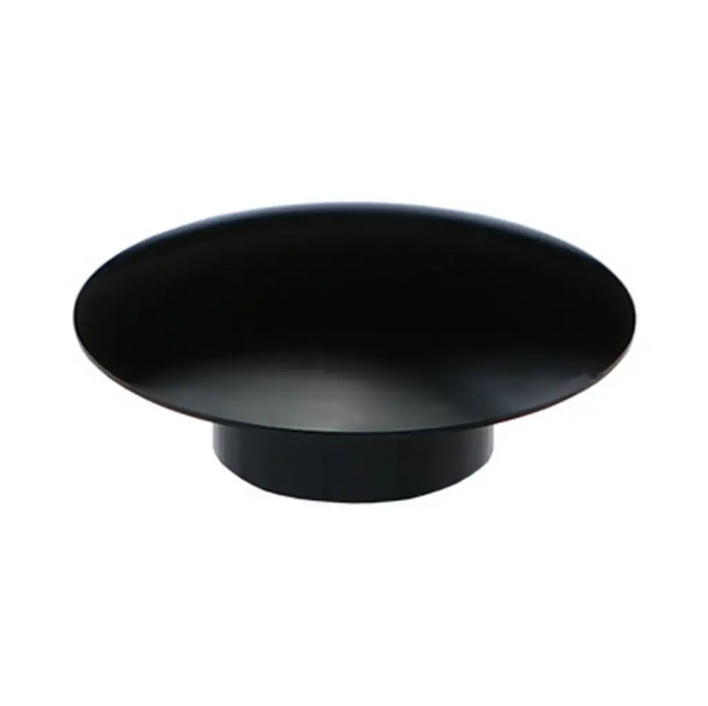 Black Anodized Aluminum Rounded Caps