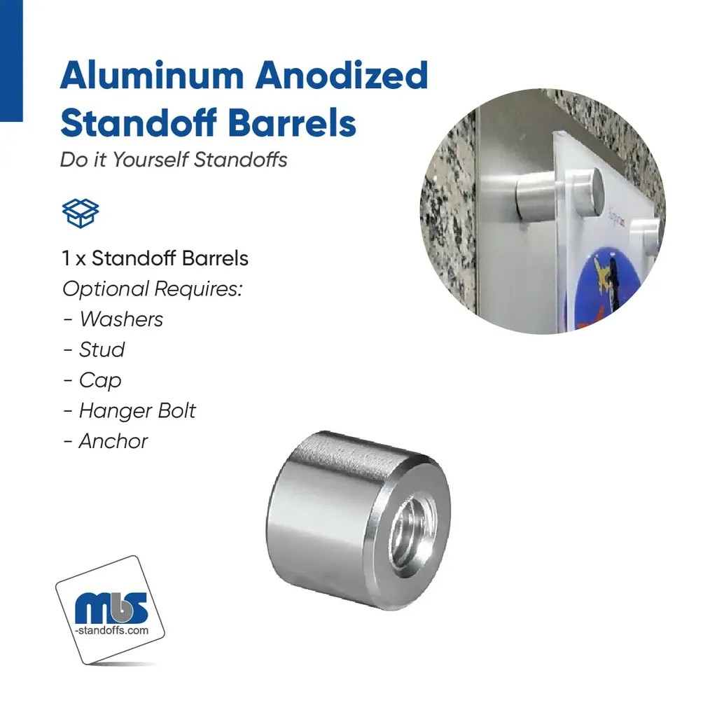 5/8" Diameter, 5/16-18 Threaded Barrels - 3/8" Hole Required