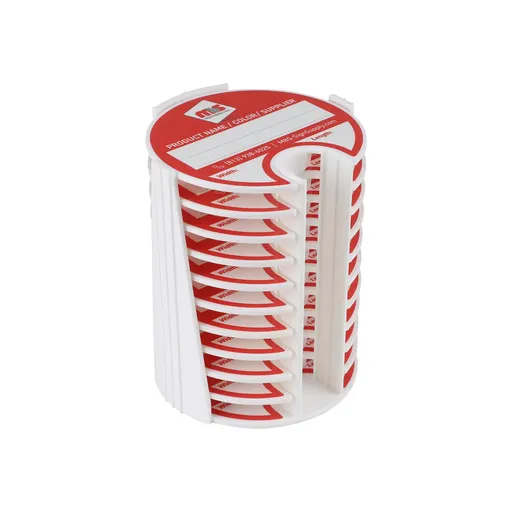 Kit Of 10 3'' Rewritable Mbs-SignSupply Media Lids with Bench Organizer