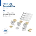 5/8" Diameter Flush Panel Mount Edge Grips - Set of 4