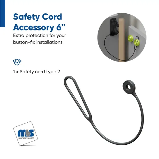 6" Safety Cord for Type-2 Fix
