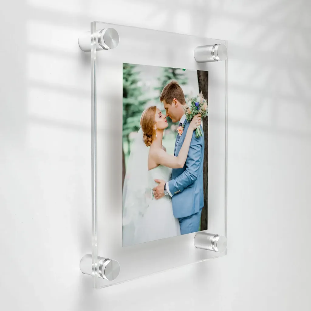 27" x 39" Acrylic Wall Frame Kits for 24" x 36" Insert with Standoffs