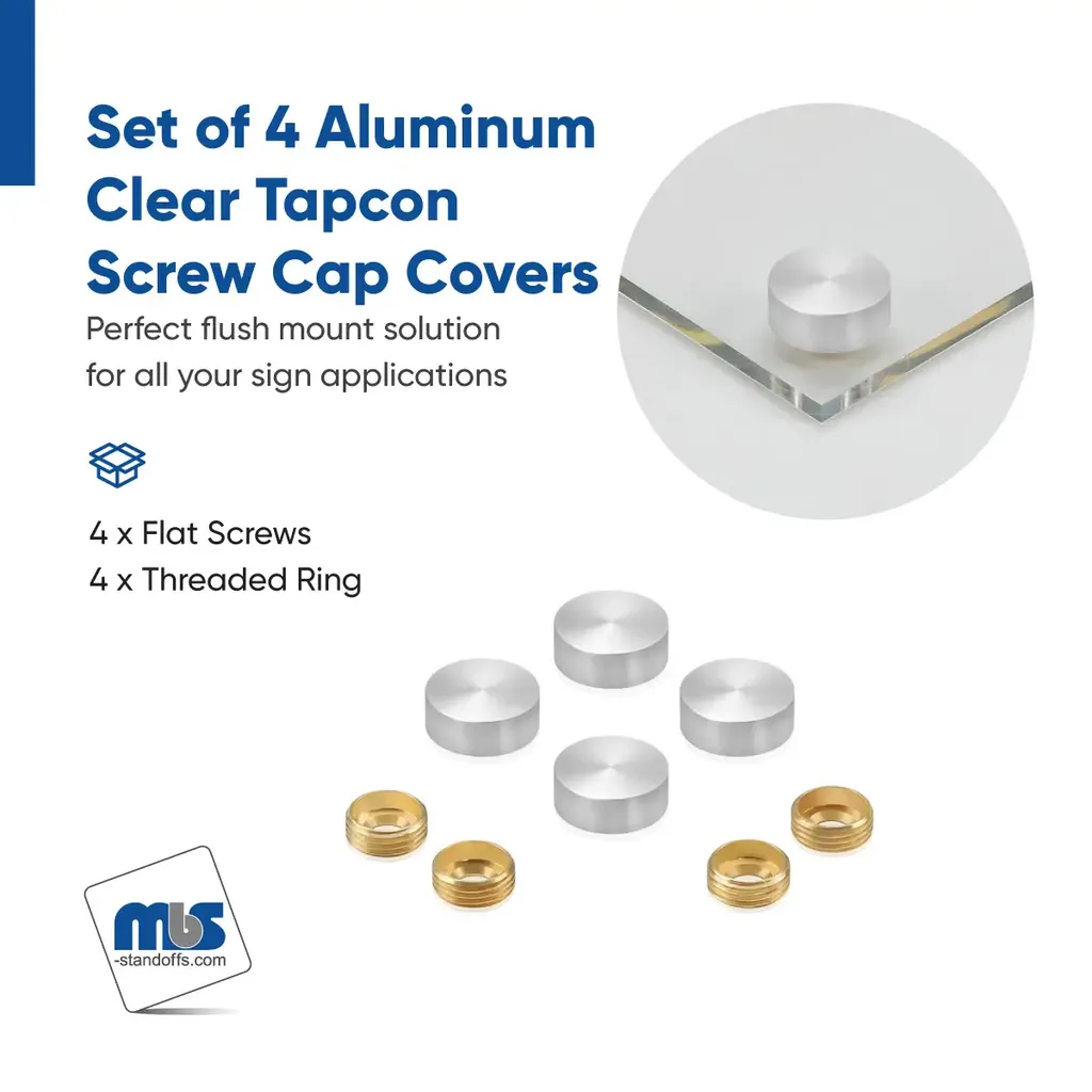 5/8" Diameter Screw Covers for 3/16" Diameter TAPCON Screw - Set of 4