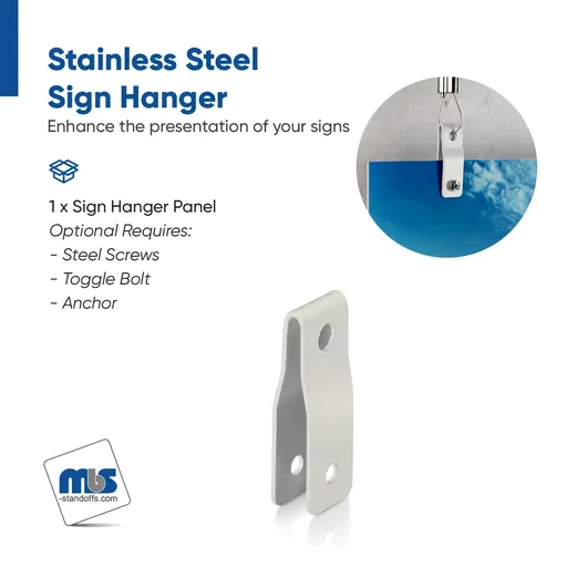 Aluminum White Panel Hangers