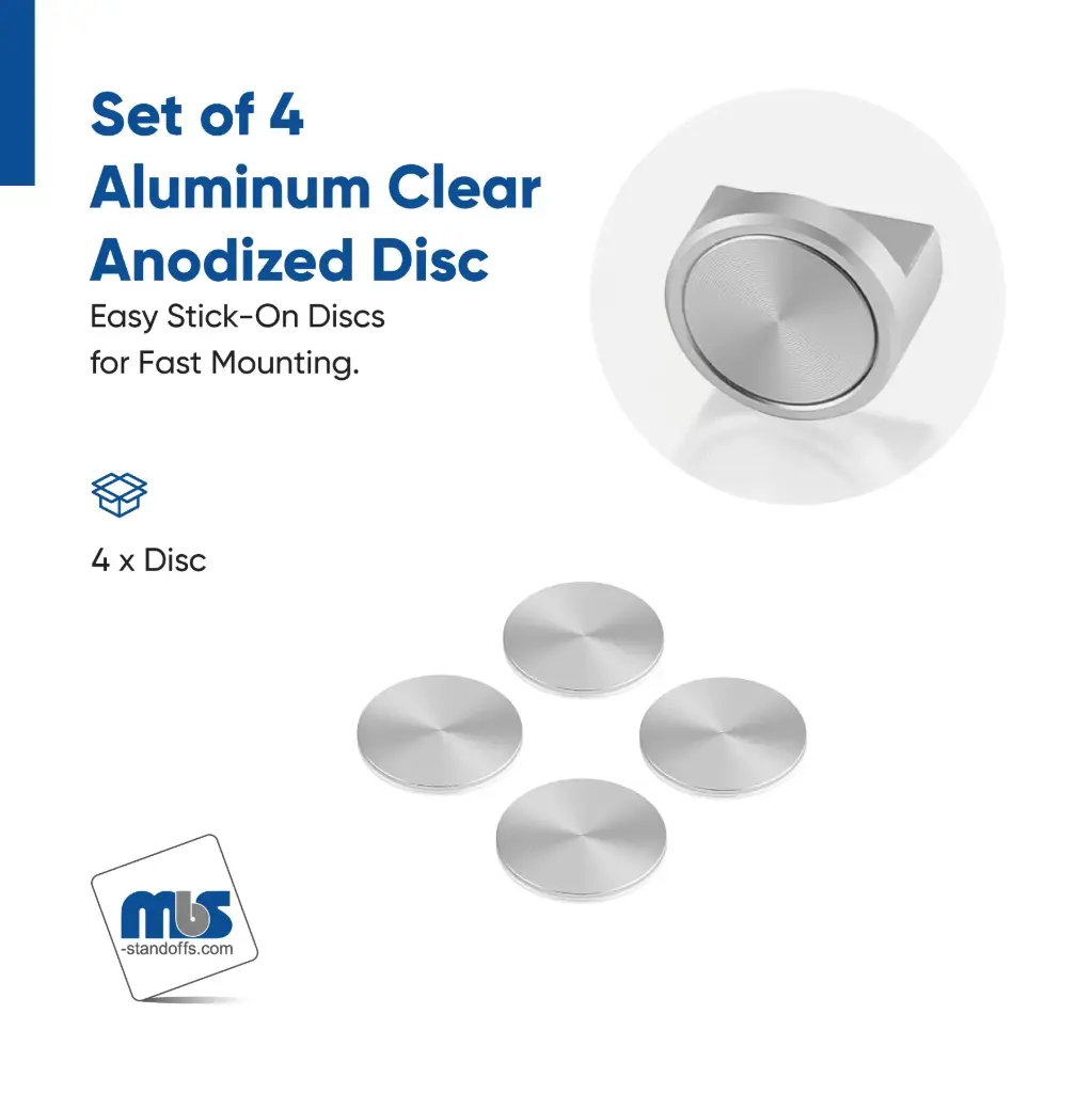 Set of 4 Replacement Discs for 1-1/4" Diameter Panel Clips