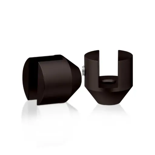 1" Diameter, Tapered Bottom Projecting Gripper for Up to 3/8" Thick Material