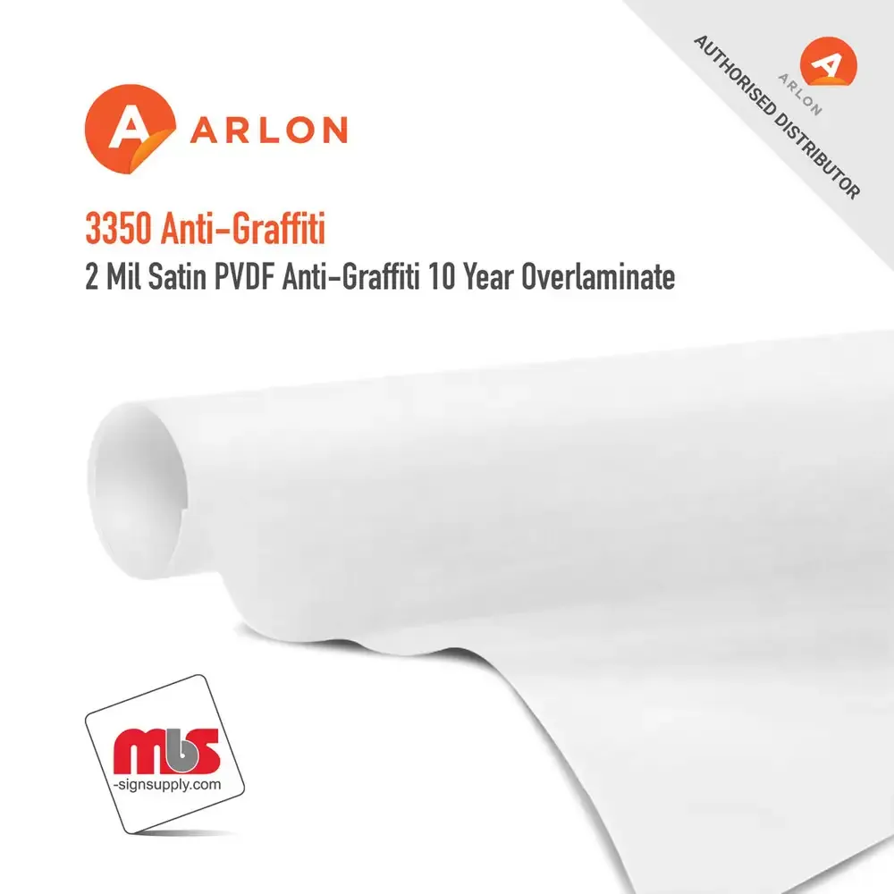 Arlon 3350 Satin PVDF Anti-Graffiti 10 Year Overlaminate