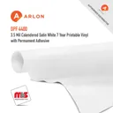 Arlon DPF 4400 Calendered Satin White 7 Year Printable Vinyl w/ Permanent Adhesive