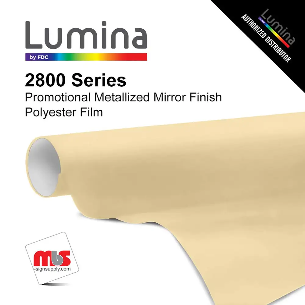 Lumina 2800 Polyester Promotional Metallized Mirror Cut Vinyl