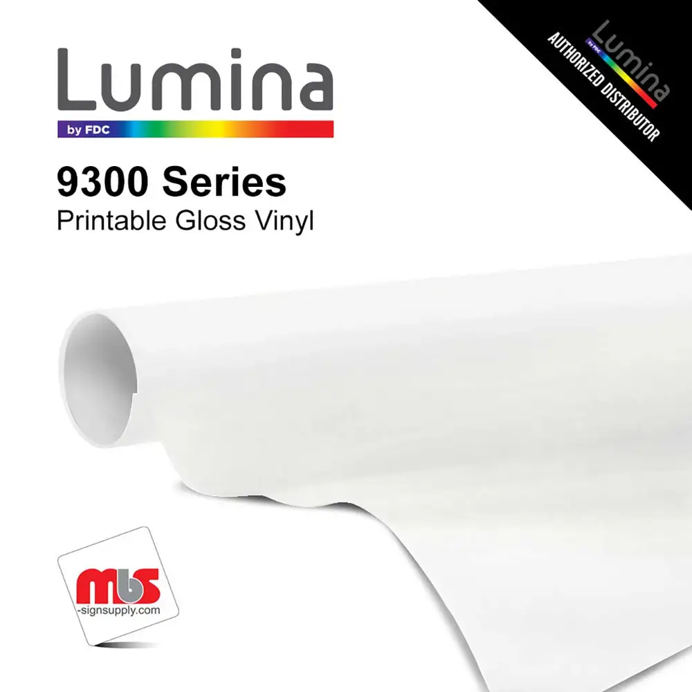 Lumina 9300 Gloss White PVC Printable Heat Transfer Vinyl Film