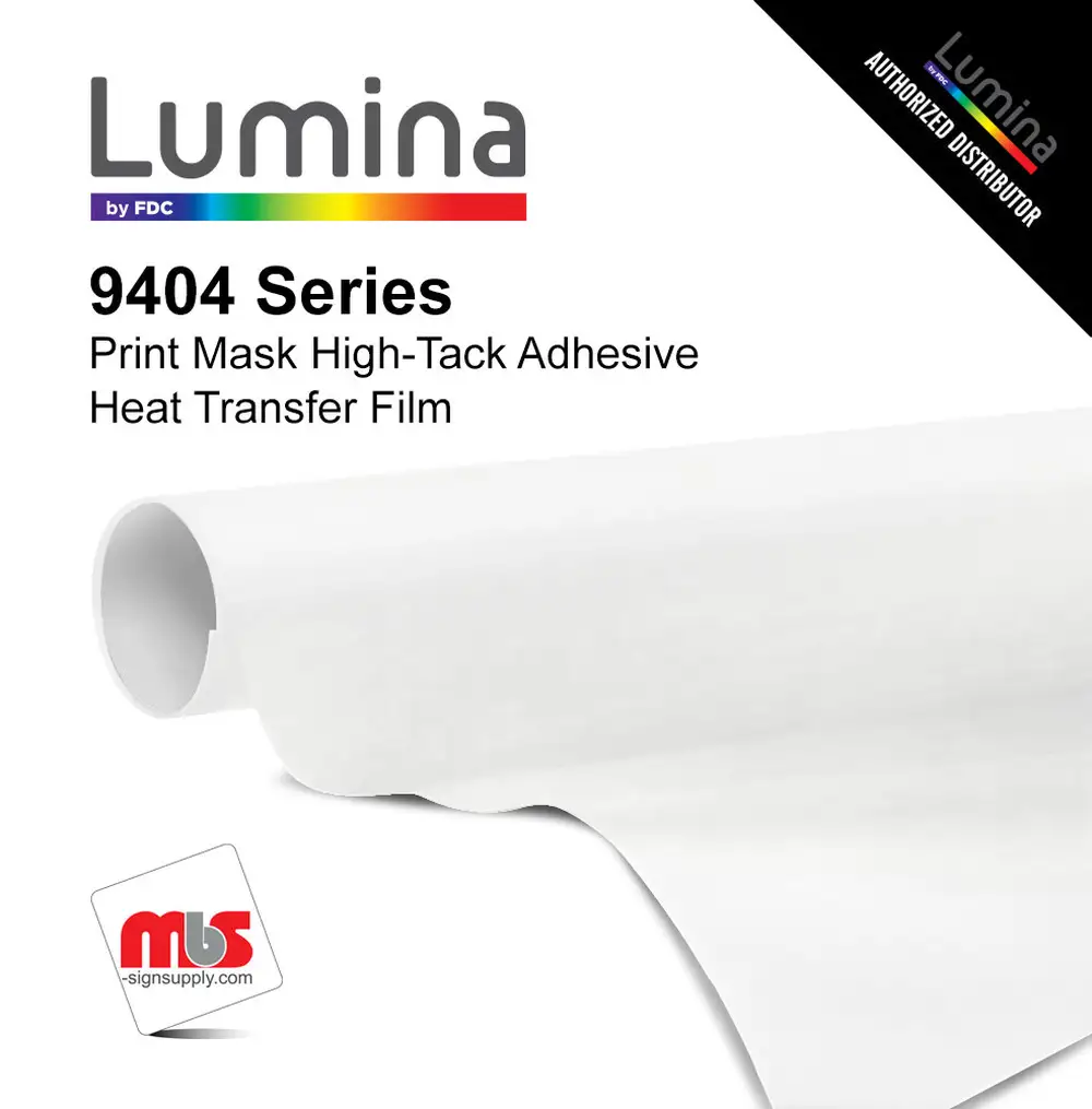 20" x 5 Yards Lumina® 9404 Gloss Clear 2 Year Unpunched 3 Mil Heat Transfer Vinyl (Color code 000)