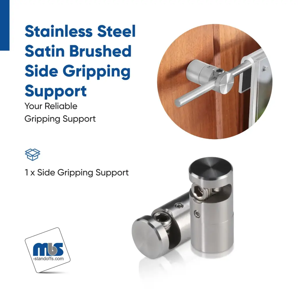 Singular Wall Mounted Supports for 1/4" Rod