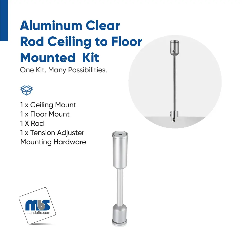 Ceiling-to-Floor Rod Kits for 3/8" Diameter Rod