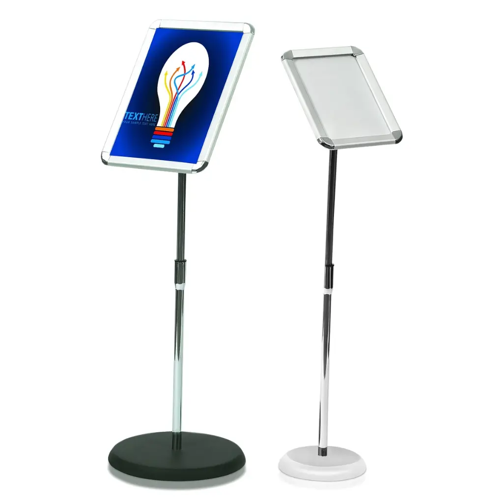 Classical Poster Floor Stand with Adjustable Height