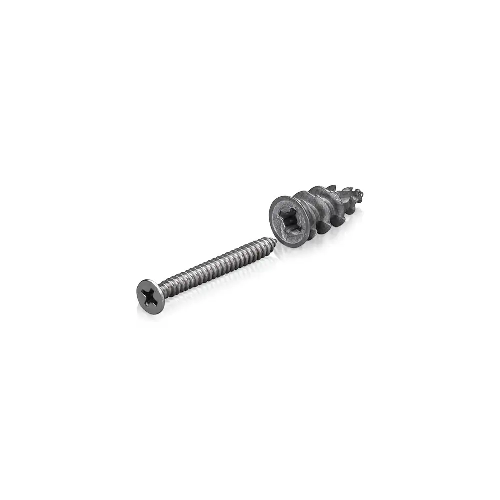 Stainless Steel Screw and Zinc Anchor Package for Drywall