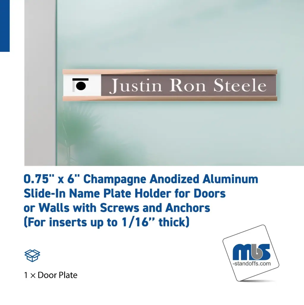 3/4'' Wall & Door Name Plates