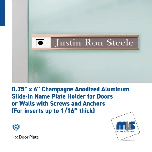 3/4'' Wall & Door Name Plates