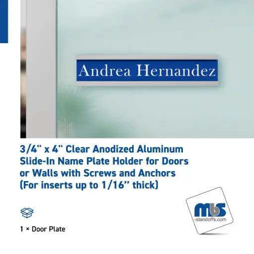 3/4'' Wall & Door Name Plates