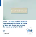 2-1/2'' Wall & Door Name Plates