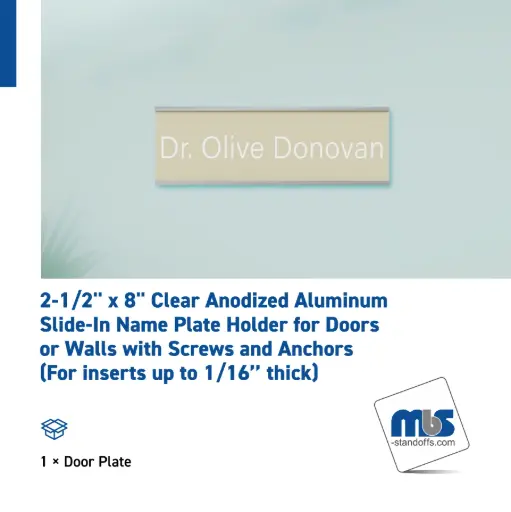 2-1/2" Wall & Door Name Plates