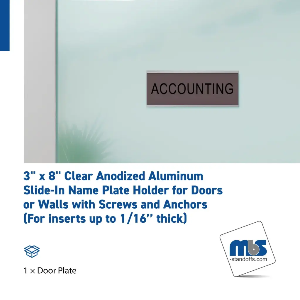 3" Wall & Door Name Plates