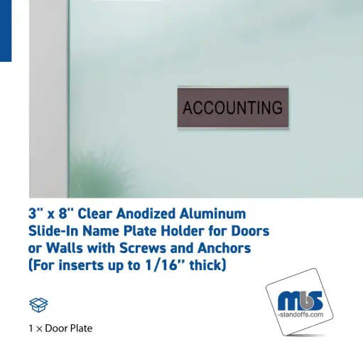 3" Wall & Door Name Plates