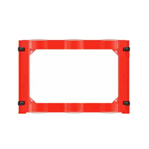 [JWCC-03] Triple-Bottle Wavy Cradle Fork Alignment Jig for 1/16" Cable Mount | Float Wine Display System | 6.25"x8.25"