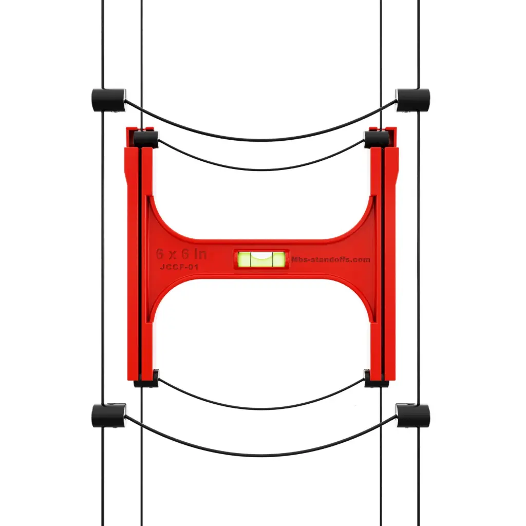 Cable-to-Cable Front Fork Installation Jig | 6" x 6" Spacing | Float Wine Cable Display | 7"x6.5"