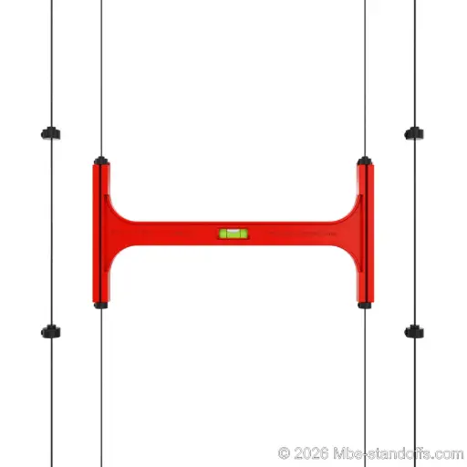 [JCSF-03] Triple-Bottle Shelf Front Installation Jig for 1/16" Cable | 6" Spacing | Float Wine Display | 11.75"x6"