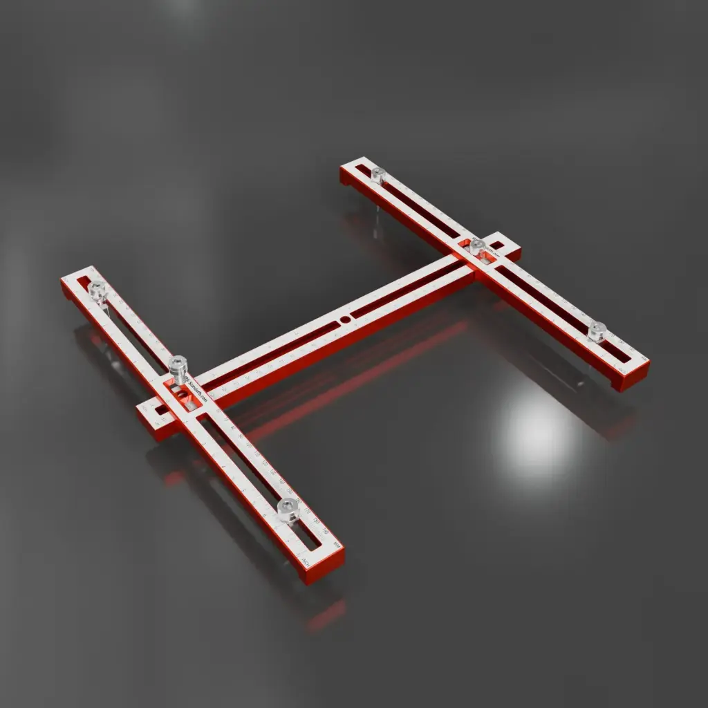 DPR12 Drilling Positioning Ruler - Adjustable Hole Alignment Tool