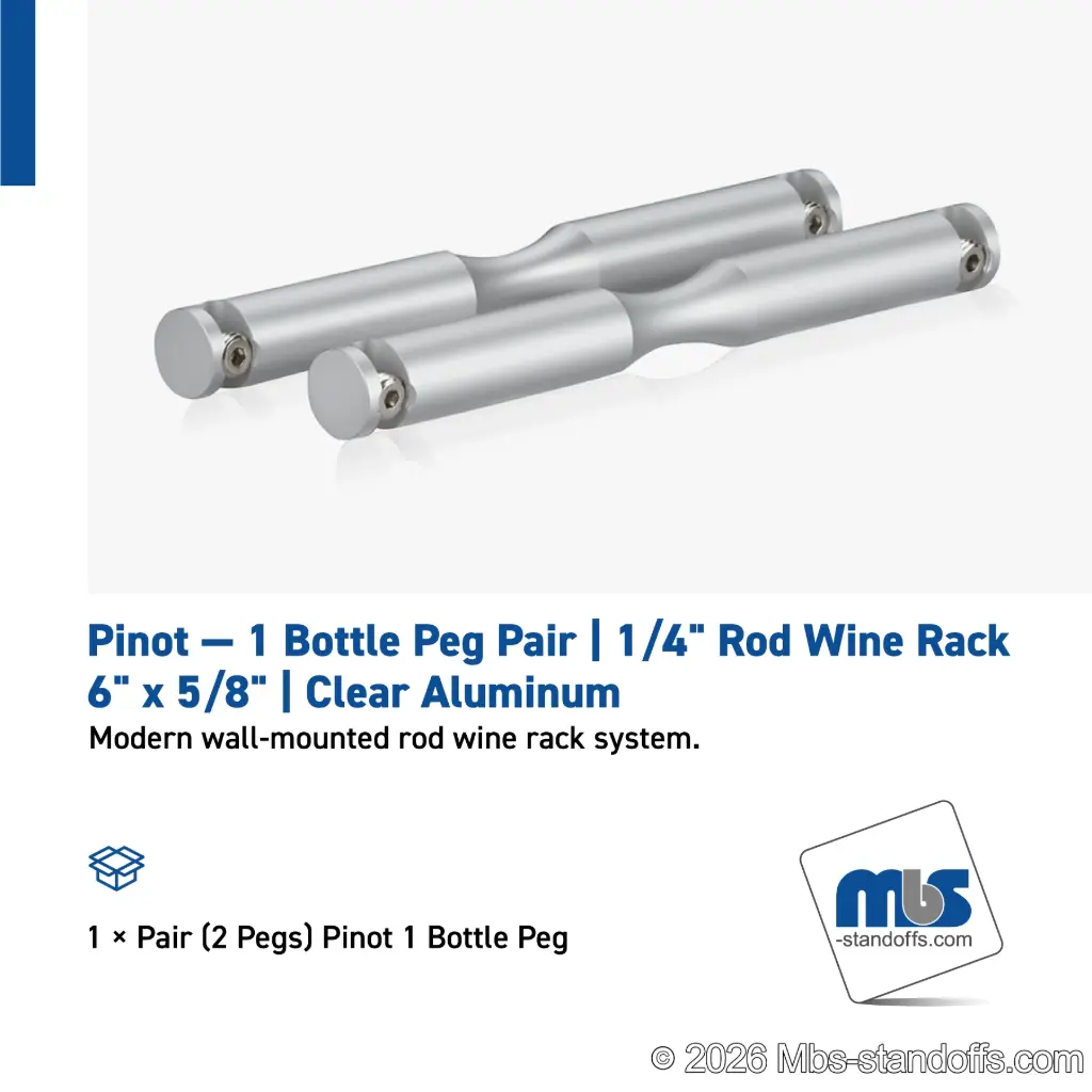 Pinot - 1 Bottle Peg Supports