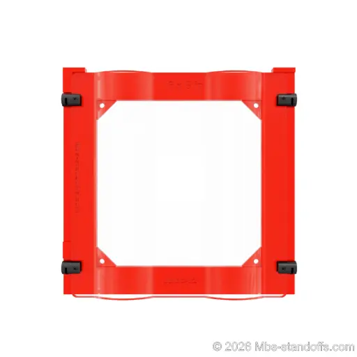 [JWCC-02] Double-Bottle Wavy Cradle Fork Alignment Jig for 1/16" Cable Mount | Float Wine Display System | 8.25"x8.5"